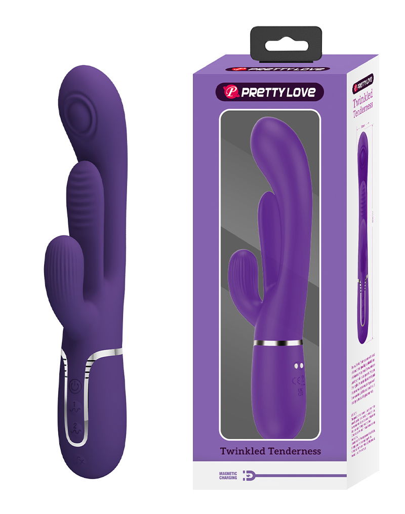 Pretty Love - Shania - Kloppende Rabbit Vibrator - Paars-Erotiekvoordeel.nl