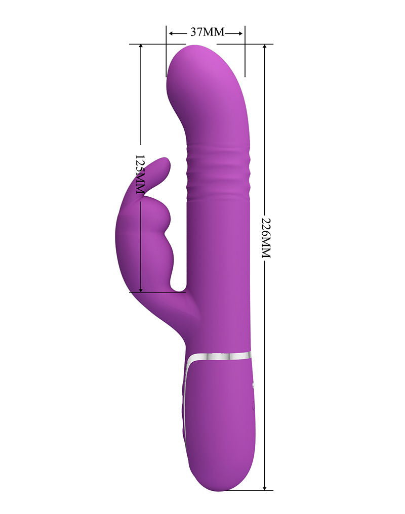 Pretty Love - Coale - Rabbit Vibrator - Paars-Erotiekvoordeel.nl