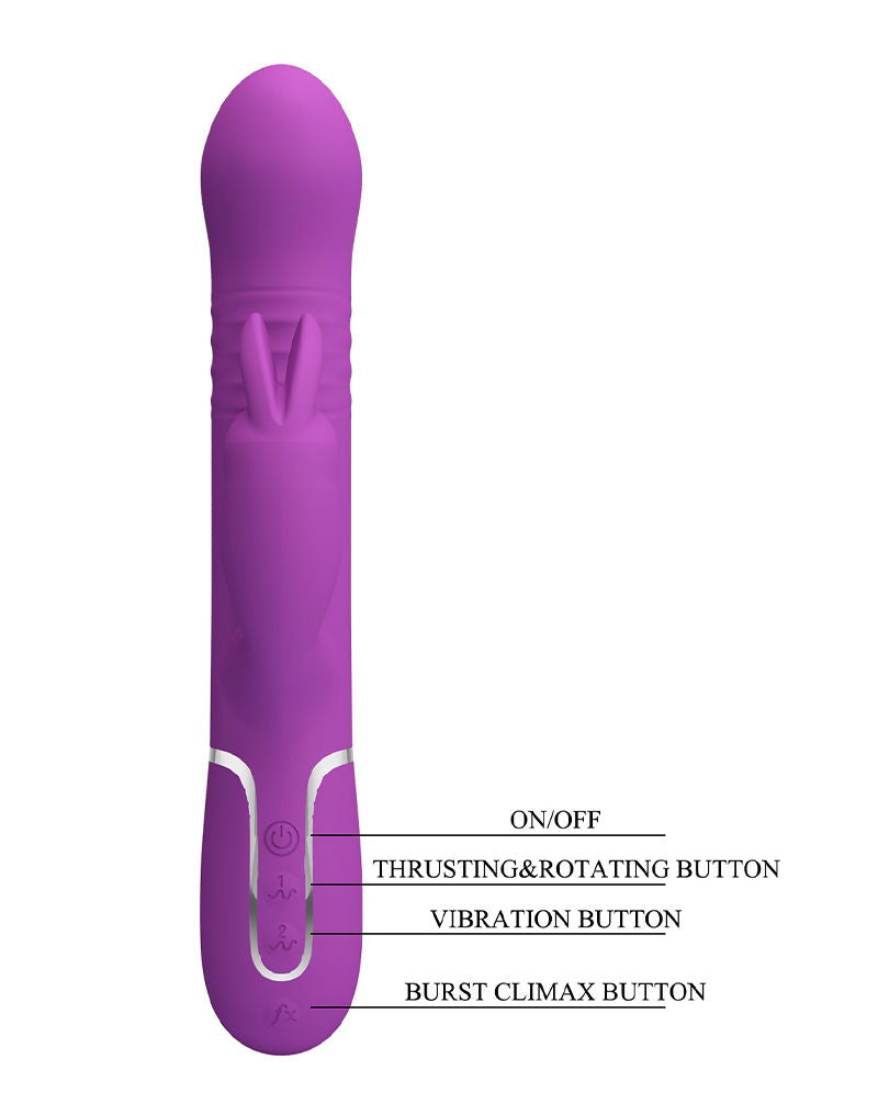 Pretty Love - Coale - Rabbit Vibrator - Paars-Erotiekvoordeel.nl