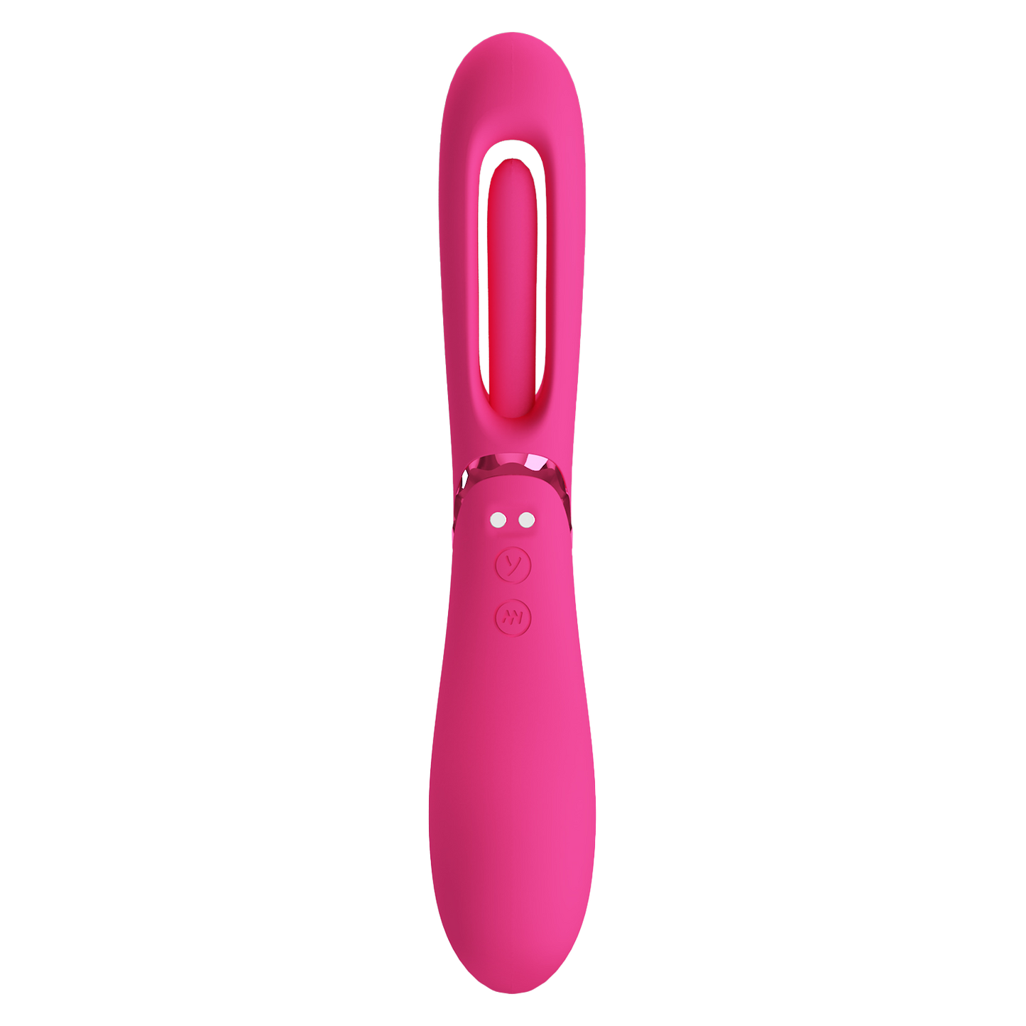 Pretty Love - Romance Lexie - Vibrator met Wiebelend Tongetje - Roze-Erotiekvoordeel.nl