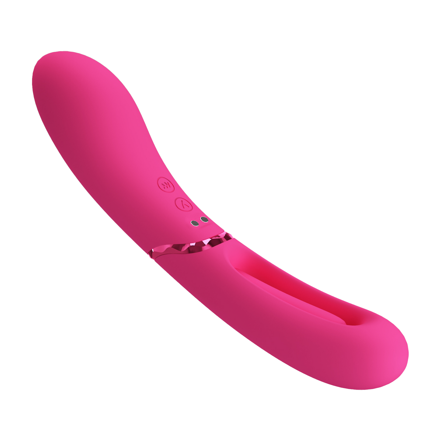 Pretty Love - Romance Lexie - Vibrator met Wiebelend Tongetje - Roze-Erotiekvoordeel.nl