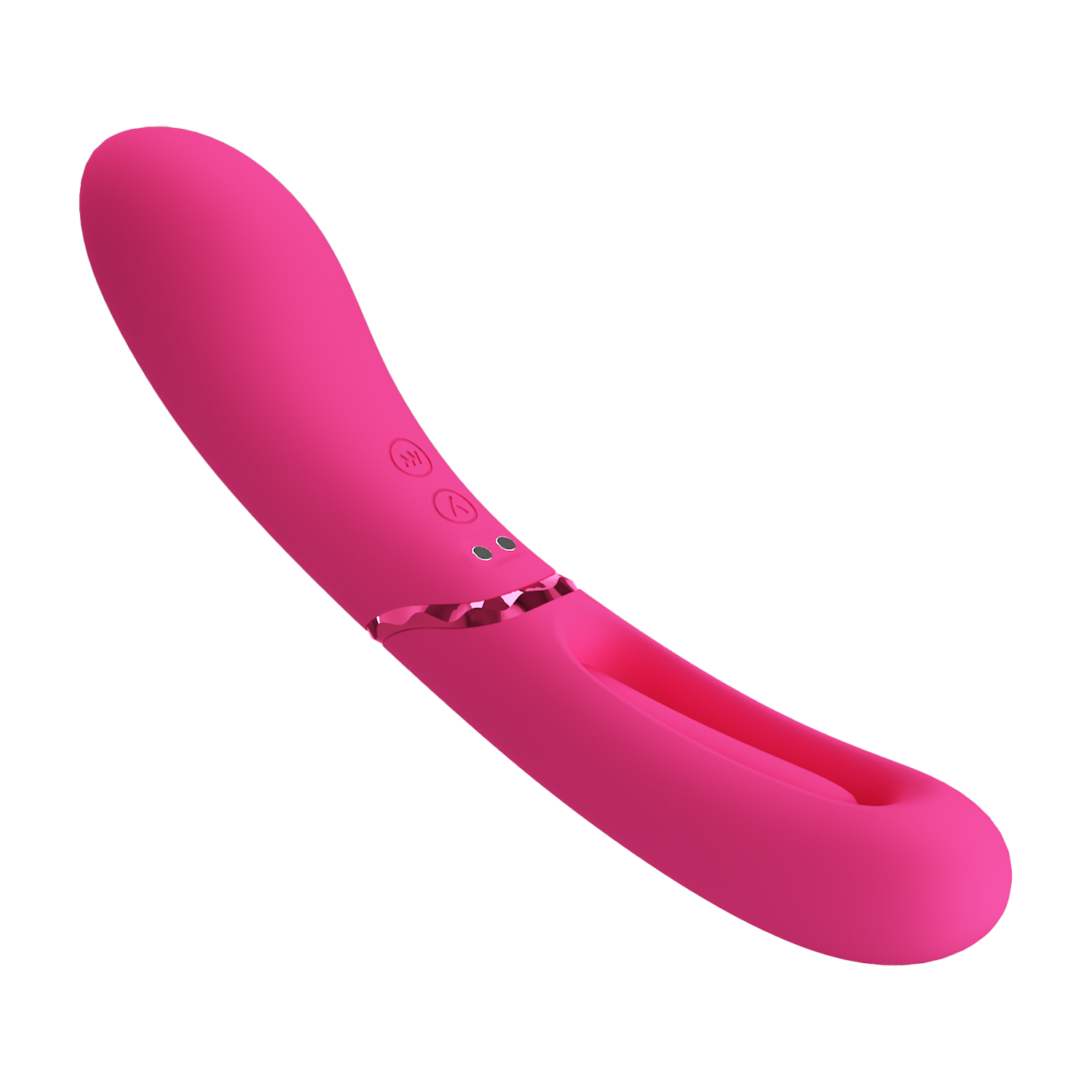 Pretty Love - Romance Lexie - Vibrator met Wiebelend Tongetje - Roze-Erotiekvoordeel.nl