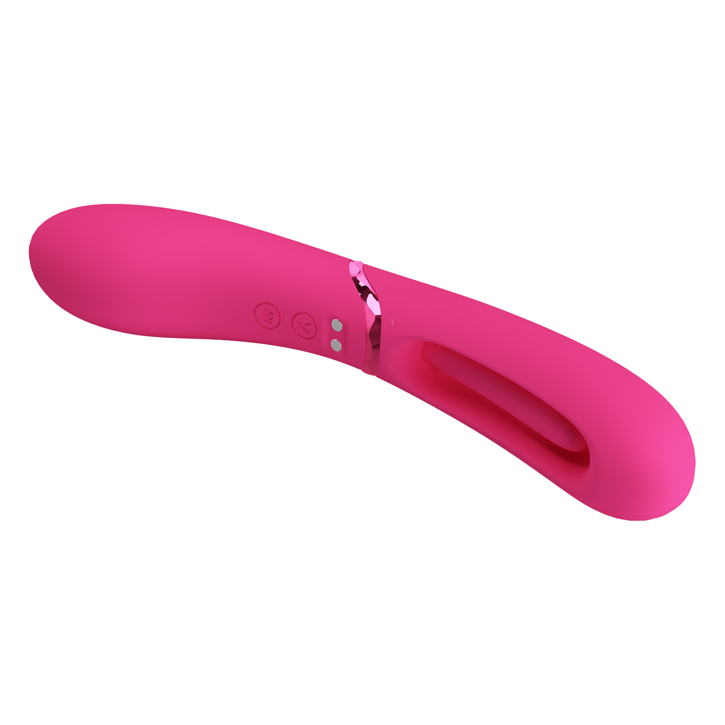 Pretty Love - Romance Lexie - Vibrator met Wiebelend Tongetje - Roze-Erotiekvoordeel.nl