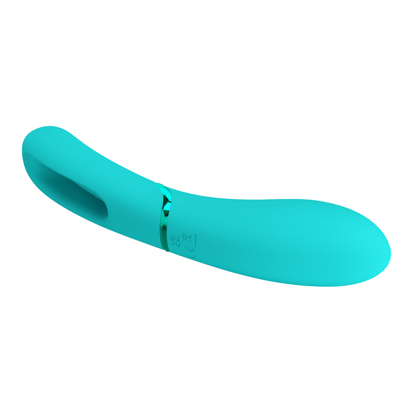 Pretty Love - Romance Lexie - Vibrator met Wiebelend Tongetje - Turquoise-Erotiekvoordeel.nl