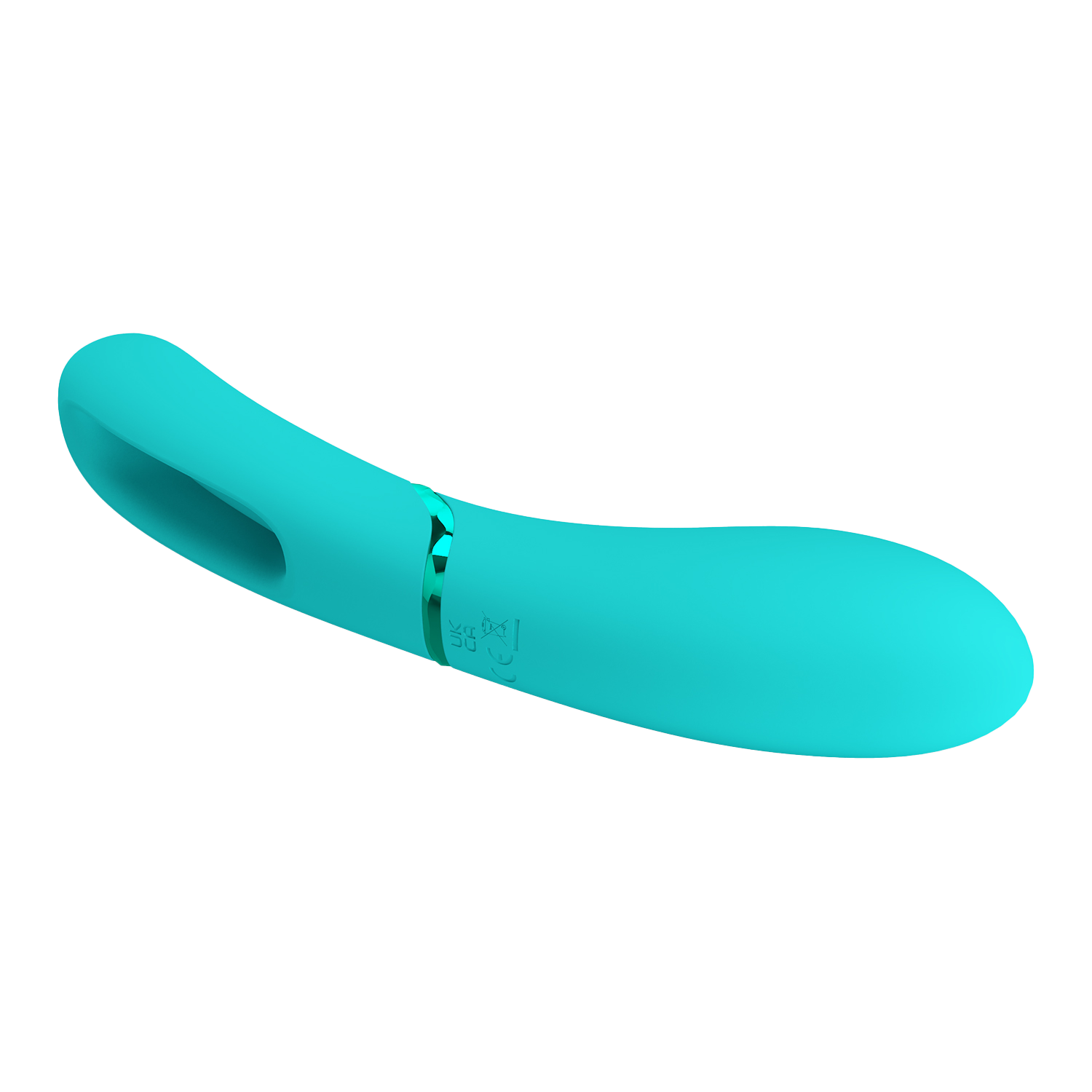 Pretty Love - Romance Lexie - Vibrator met Wiebelend Tongetje - Turquoise-Erotiekvoordeel.nl