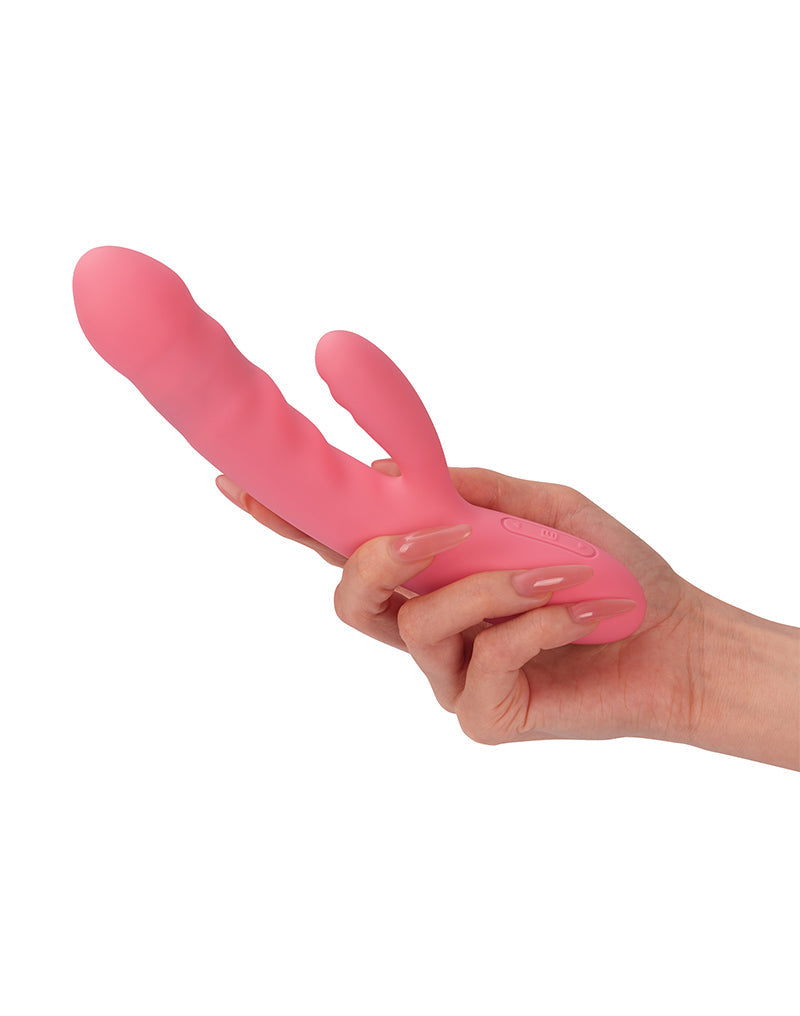 Svakom - Avery - Stotende Rabbit Vibrator - Strawberry Pink-Erotiekvoordeel.nl