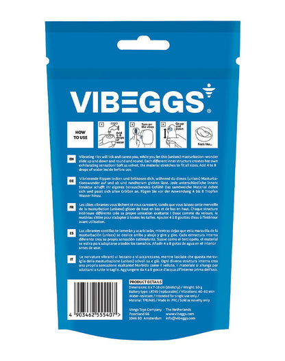 VIBEGGS - Blow Misty - Vibrerende Masturbatie Sleeve èn Vinger Vibrator - Wit