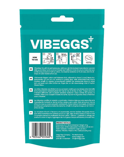 VIBEGGS - Naughty Nubs - Vibrerende Masturbatie Sleeve èn Vinger Vibrator - Wit