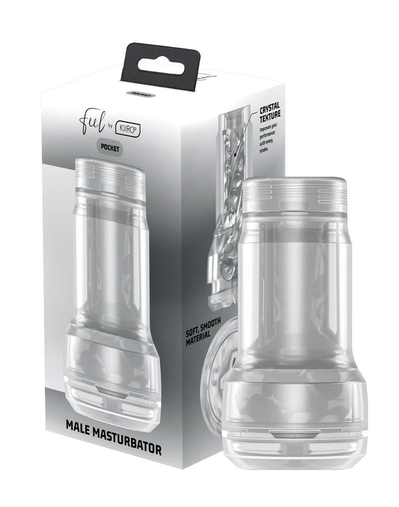 Kiiroo - Feel Pocket Stroker Crystal - Transparant-Erotiekvoordeel.nl