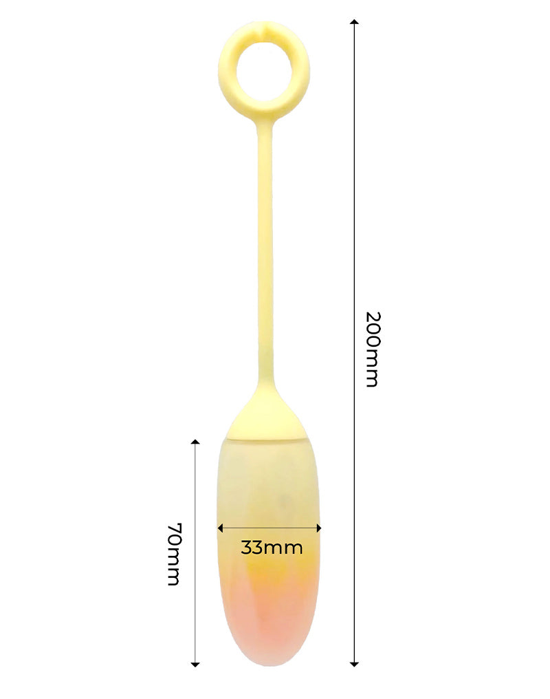 Intoyou - Vibrerend Eitje met App Control - Geel/Oranje