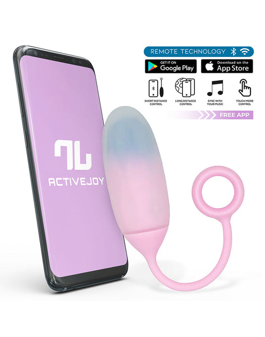 Intoyou - Vibrerend Eitje met App Control - Roze/Blauw