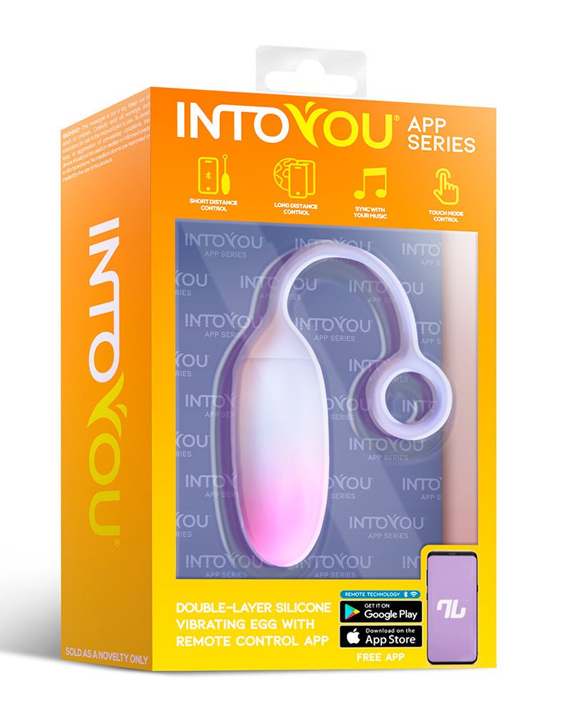 Intoyou - Vibrerend Eitje met App Control - Blauw/Paars