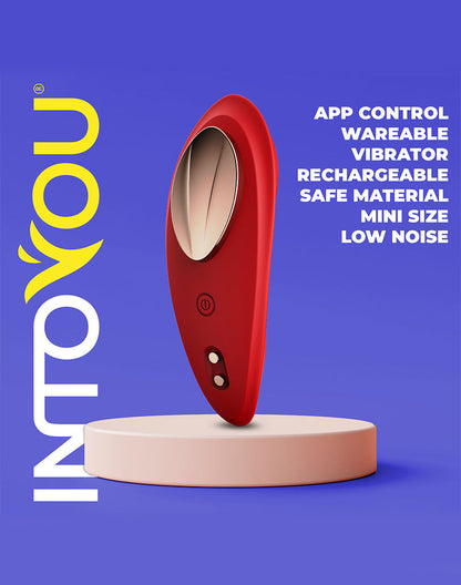 Intoyou - Panty Vibrator - Vibrerend Slipje - Met App Control - Rood-Erotiekvoordeel.nl