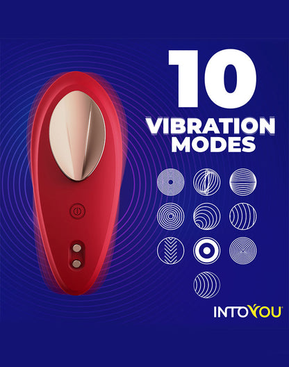 Intoyou - Panty Vibrator - Vibrerend Slipje - Met App Control - Rood-Erotiekvoordeel.nl