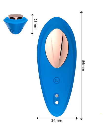 Intoyou - Panty Vibrator - Vibrerend Slipje - Met App Control - Blauw-Erotiekvoordeel.nl