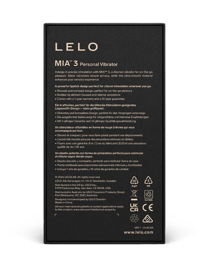 LELO - Mia 3 - Pucker Up - Lipstick Vibrator - Dieproze