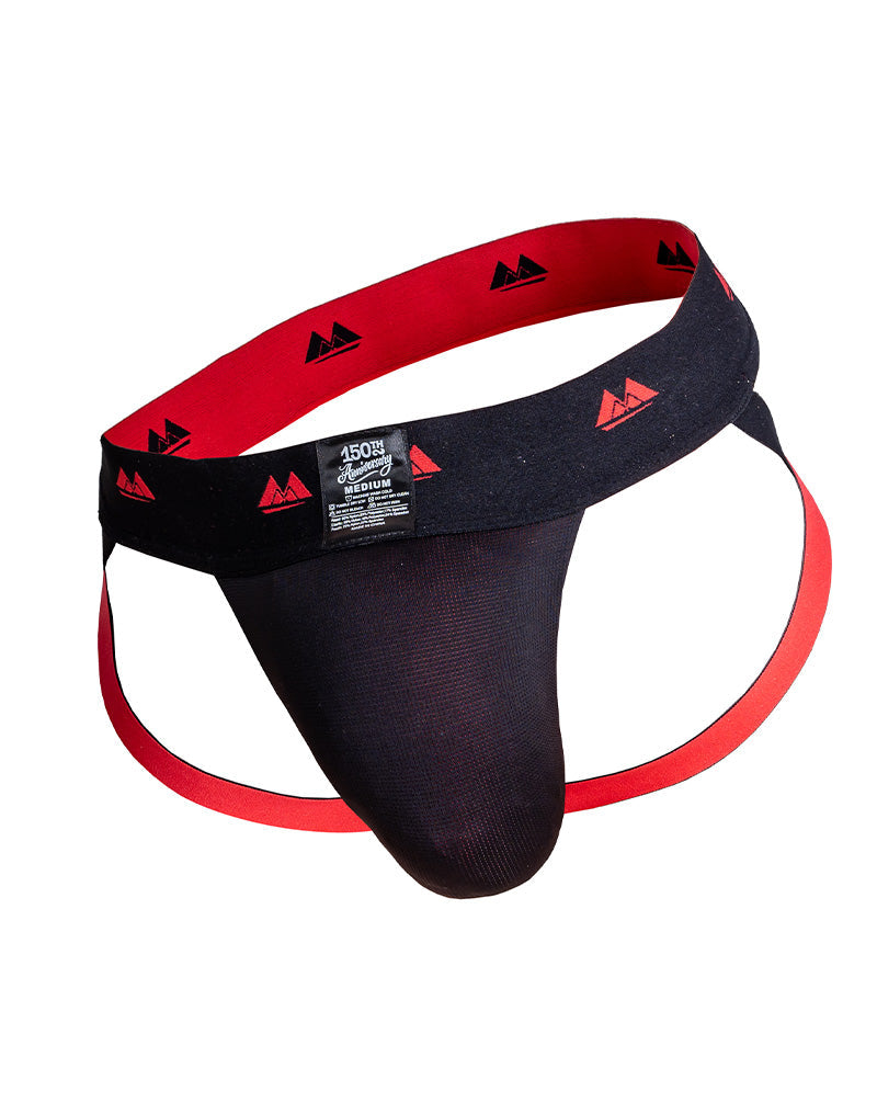 MM Original - REV2 - Reversible Jockstrap - Herenslip - Tailleband 5 cm - Zwart/Rood-Erotiekvoordeel.nl