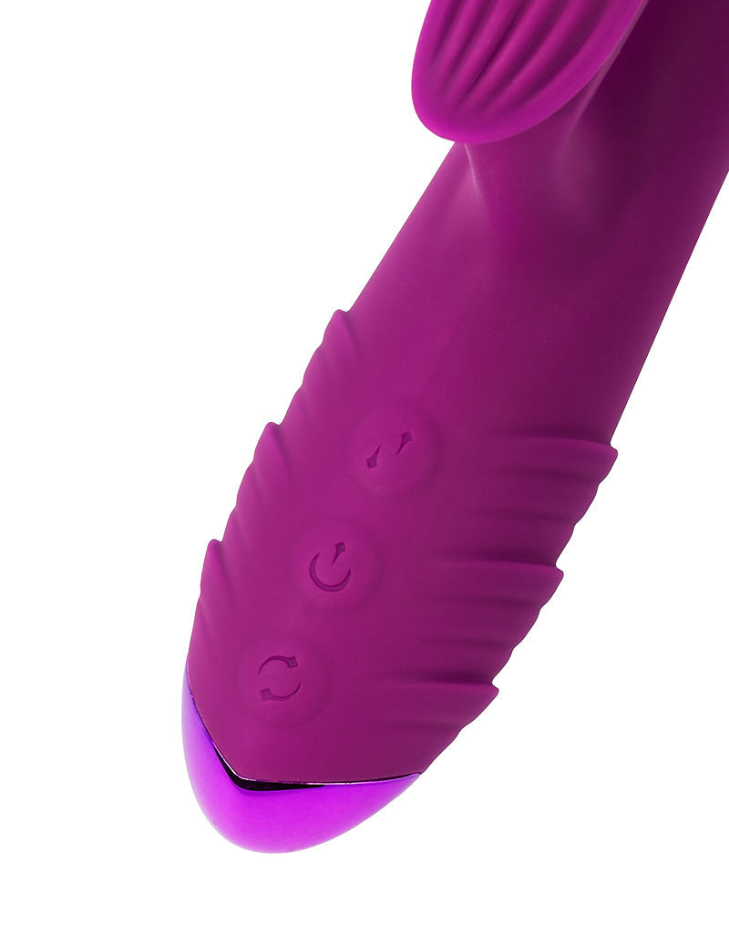 Rimba Toys - Stockholm - Stotende en Kloppende Rabbit Vibrator - Paars