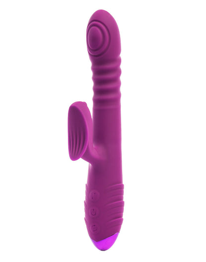 Rimba Toys - Stockholm - Stotende en Kloppende Rabbit Vibrator - Paars