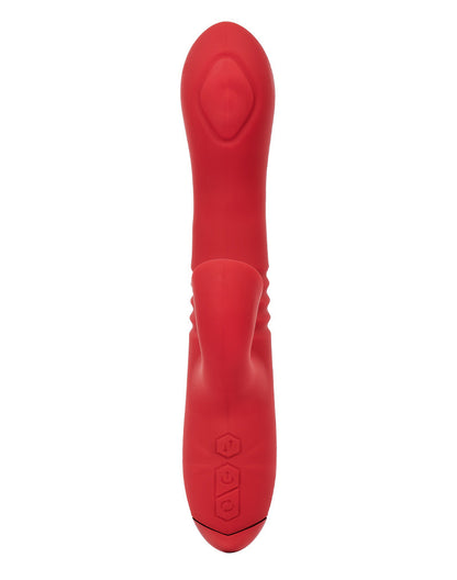 Rimba Toys - Gothenburg - Stotende en Kloppende Rabbit Vibrator - Rood