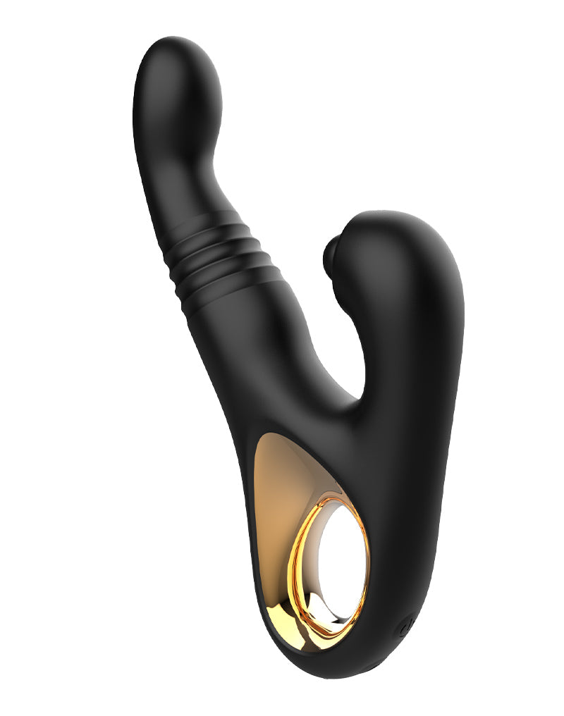 Rimba - Sensual nights SN08 - Stotende Vibrator met Tapping Functie - Zwart-Erotiekvoordeel.nl