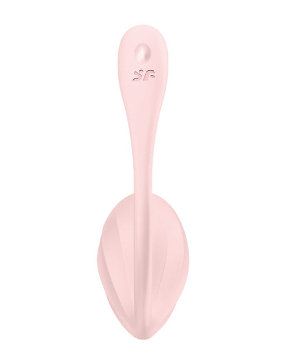 Satisfyer - Ribbed Petal Rose - Draagbare Vibrator - Panty Vibrator - Vibrerend Eitje - Met App Control - Roze-Erotiekvoordeel.nl