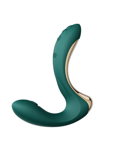 Zalo - Talis - G-Spot Pulsewave Vibrator met Zuigfunctie en Verwarmfunctie - Smaragd Groen-Erotiekvoordeel.nl