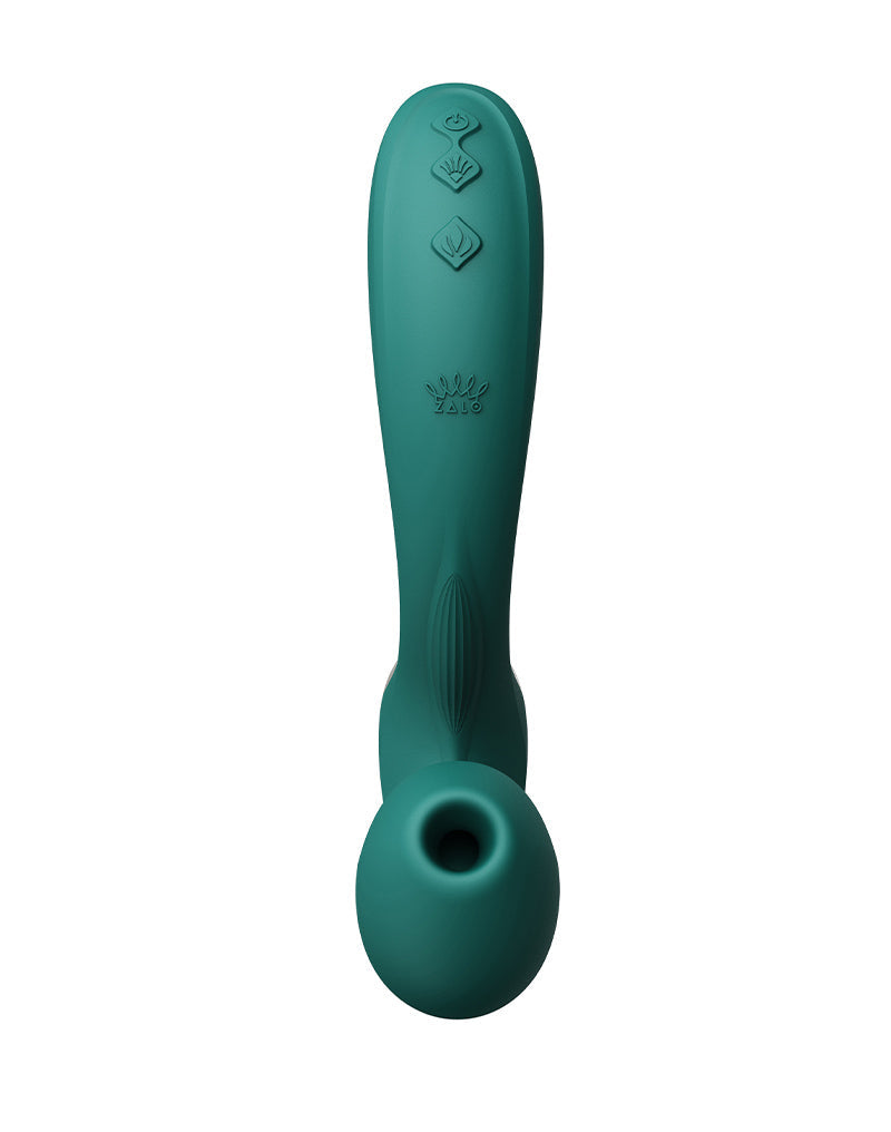 Zalo - Talis - G-Spot Pulsewave Vibrator met Zuigfunctie en Verwarmfunctie - Smaragd Groen-Erotiekvoordeel.nl