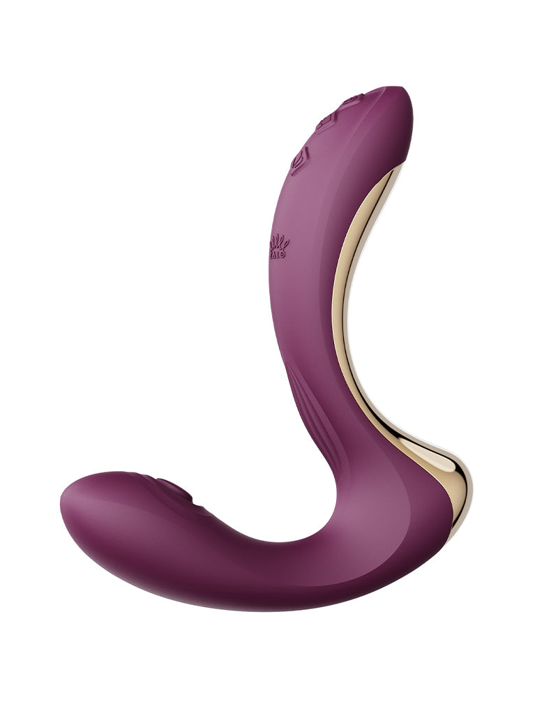 Zalo - Talis - G-Spot Pulsewave Vibrator met Zuigfunctie en Verwarmfunctie - Amethyst Paars-Erotiekvoordeel.nl