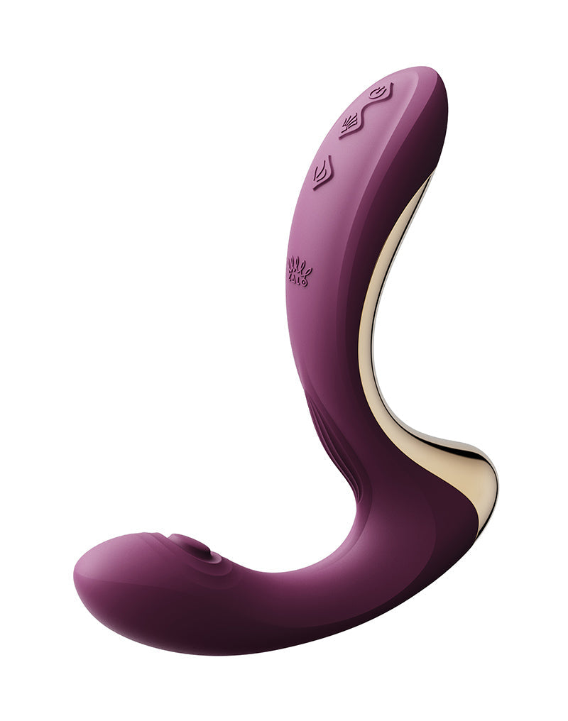 Zalo - Talis - G-Spot Pulsewave Vibrator met Zuigfunctie en Verwarmfunctie - Amethyst Paars-Erotiekvoordeel.nl