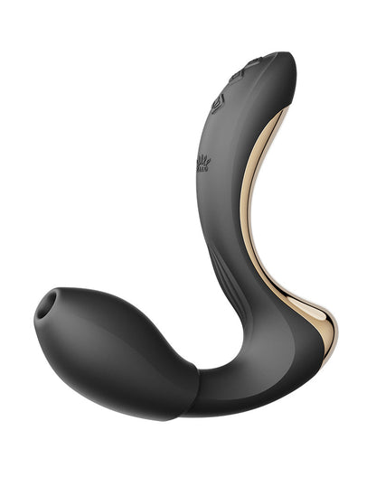 Zalo - Talis - G-Spot Pulsewave Vibrator met Zuigfunctie en Verwarmfunctie - Zwart-Erotiekvoordeel.nl