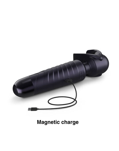 ManWan - Man.Wand EVO - Oplaadbare Masturbator èn Wand Vibrator - Black Plum