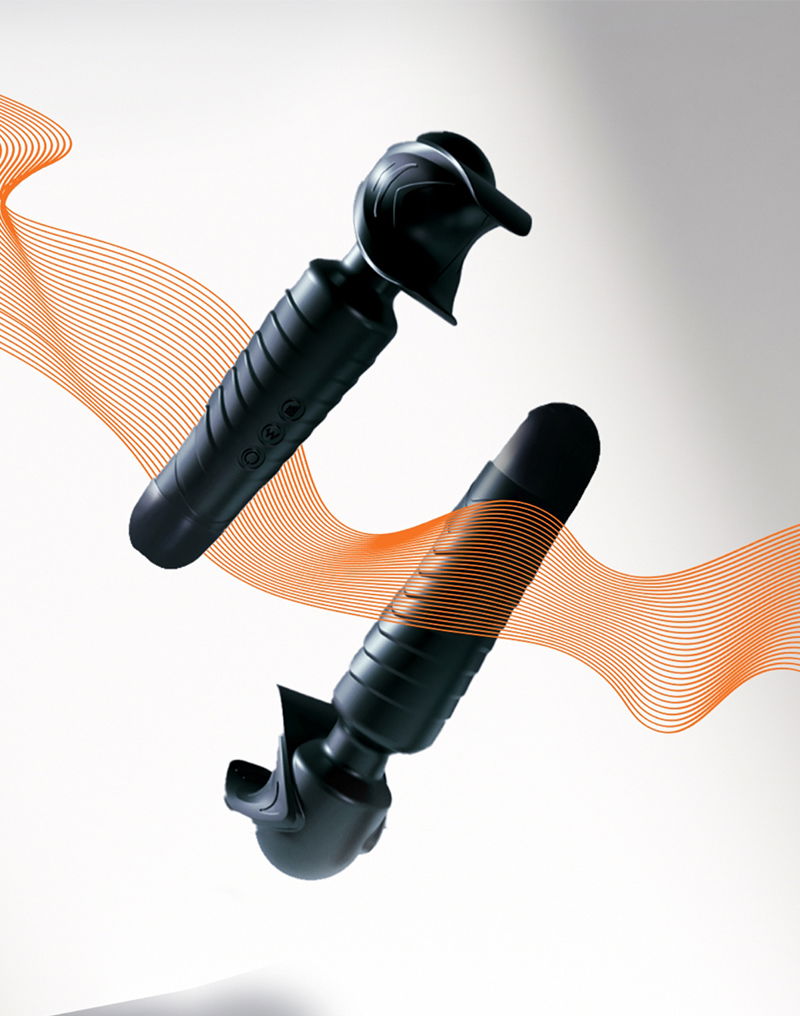 ManWan - Man.Wand EVO - Oplaadbare Masturbator èn Wand Vibrator - Dennengrijs