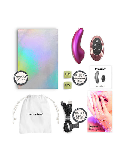 Love to Love - Dreamer - Clitoris Luchtdruk Vibrator - Met Flapping Modus - Iridescent Roze-Erotiekvoordeel.nl