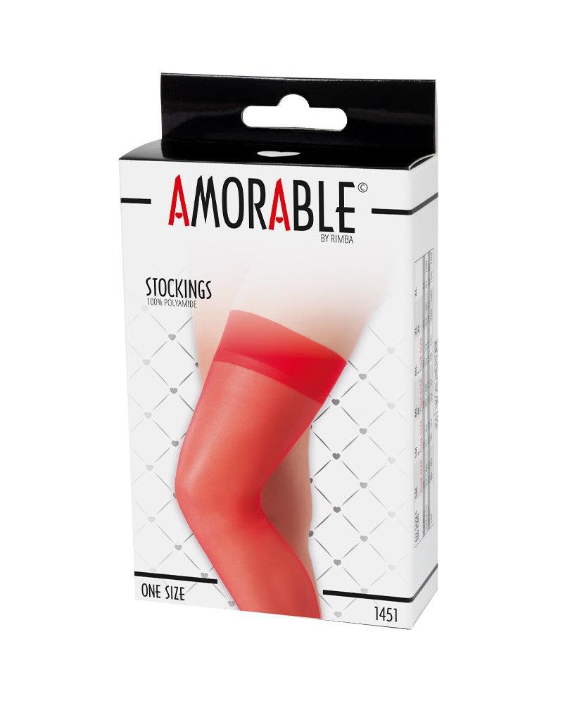 Amorable - Erotische Kousen - Rood - One Size-Erotiekvoordeel.nl