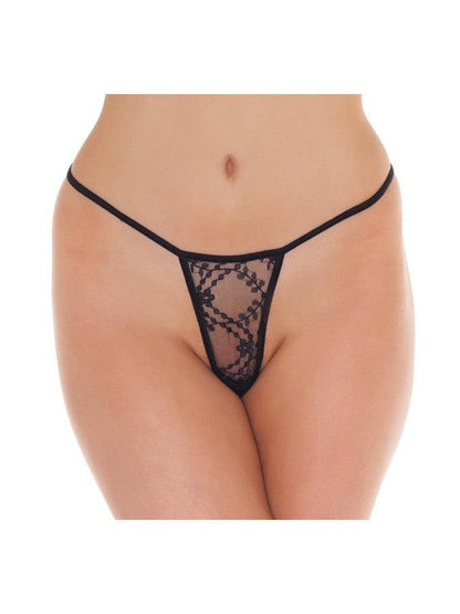 Amorable - Erotische String - Mini Tanga String - Zwart - One Size-Erotiekvoordeel.nl