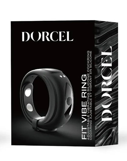 Dorcel - Fit Vibe Ring - Verstelbare Vibrerende Cockring - Zwart-Erotiekvoordeel.nl