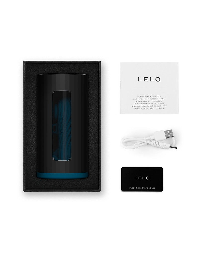 LELO - F1S V3 - Interactieve Masturbator met App Control - Blauw/Zwart-Erotiekvoordeel.nl