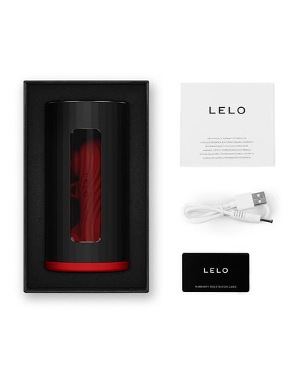 LELO - F1S V3 - Interactieve Masturbator met App Control - Rood/Zwart-Erotiekvoordeel.nl