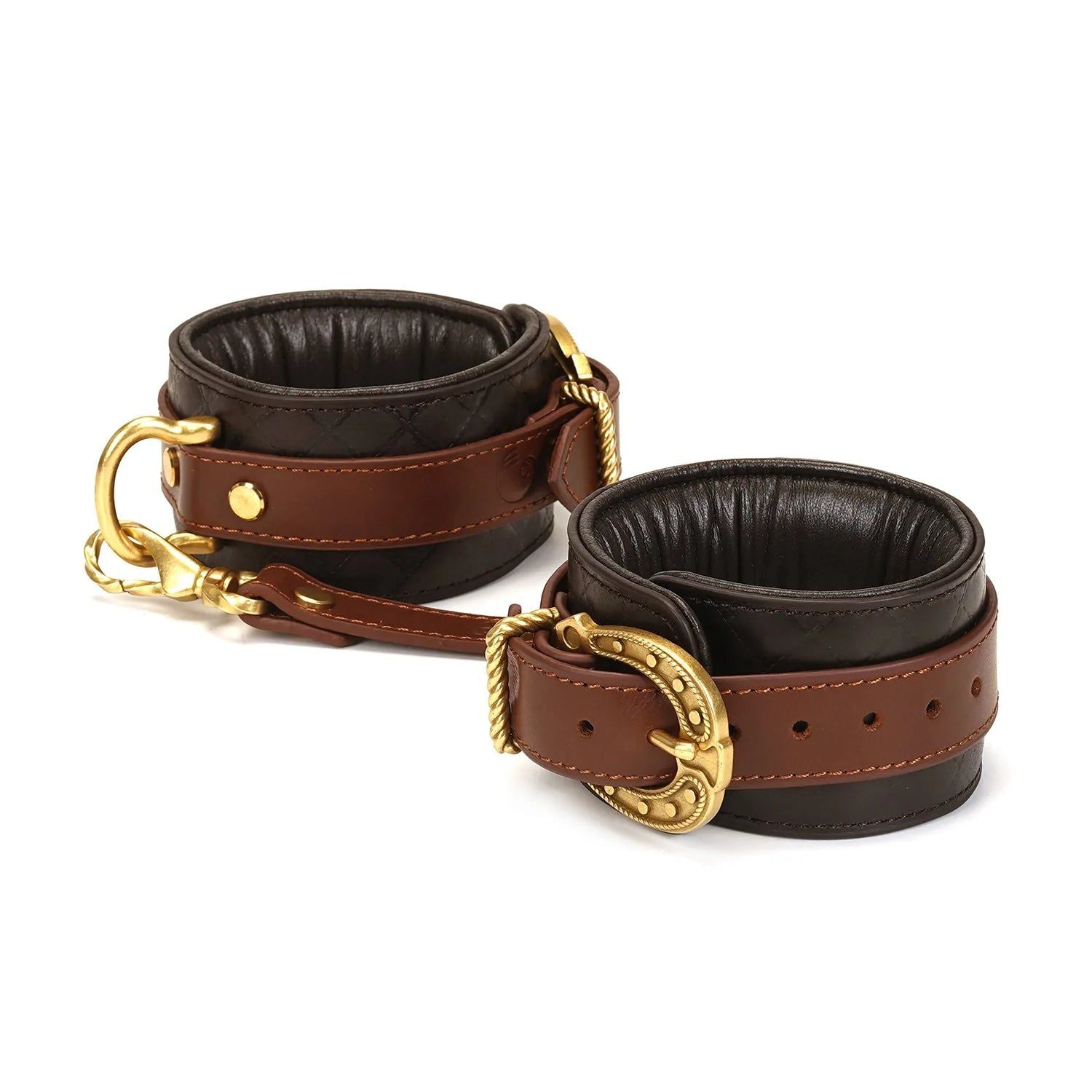 Liebe Seele - The Equestrian Leather Ankle Cuffs - Leren Enkel Boeien-Erotiekvoordeel.nl