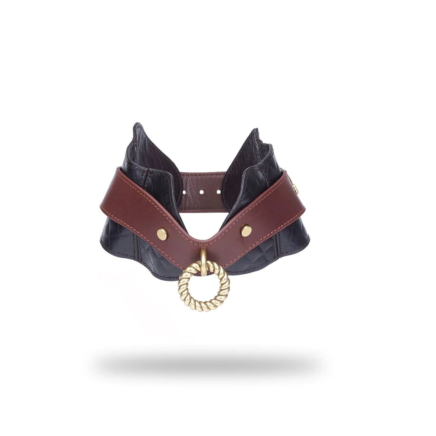 Liebe Seele - The Equestrian Leather Posture Collar And Leash - Leren Halsband Met Ketting-Erotiekvoordeel.nl