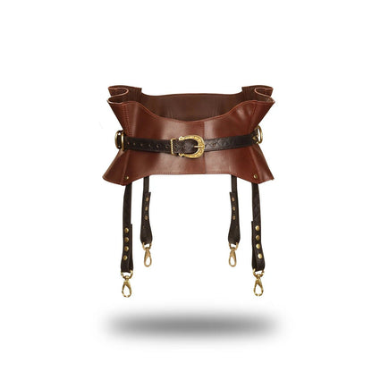 Liebe Seele - The Equestrian Waist Belt & Suspenders - Leren Taille Riem-Erotiekvoordeel.nl