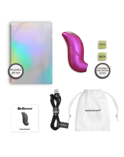 Love to Love - Believer - Luchtdruk Vibrator - Clitoris Vibrator - Roze-Erotiekvoordeel.nl