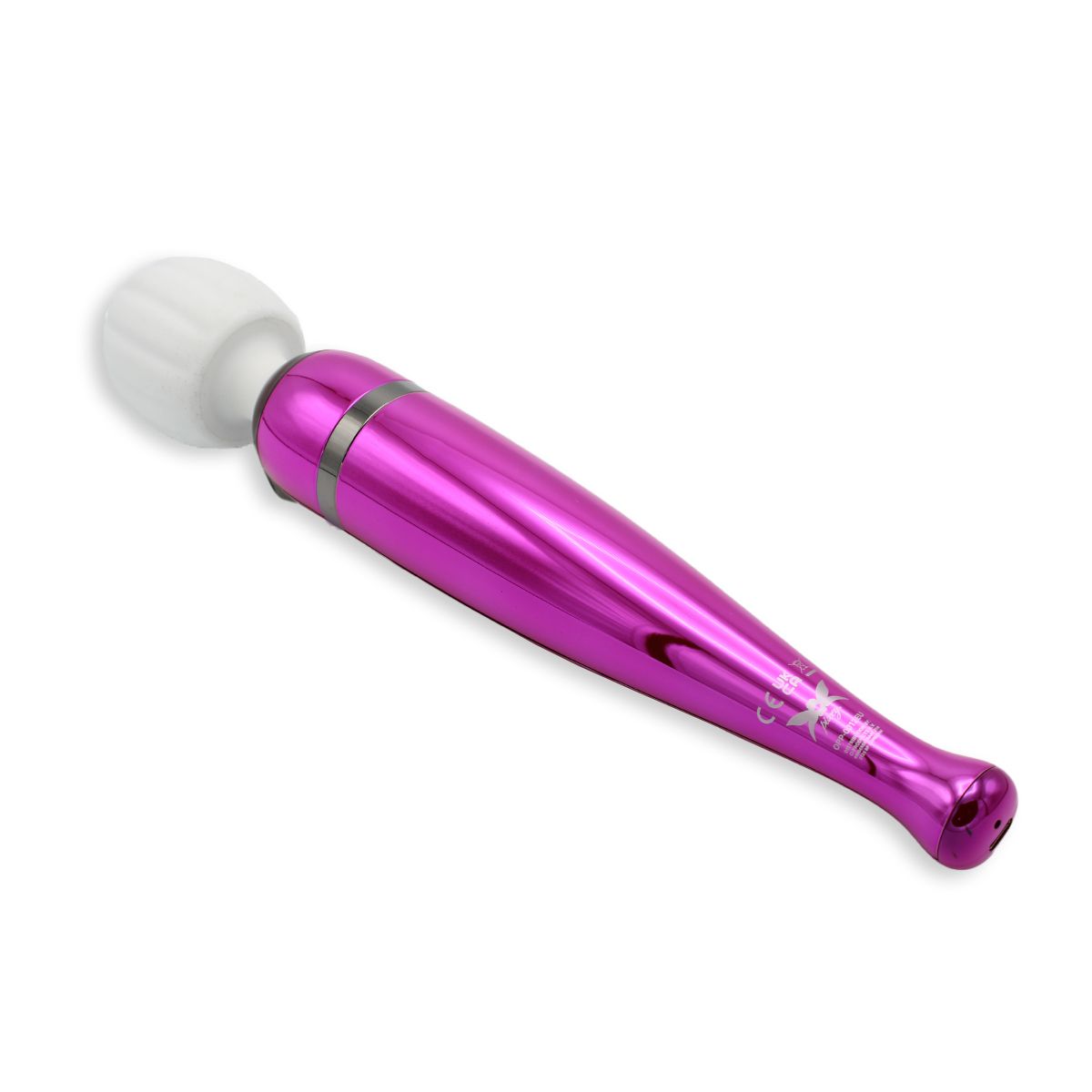 Pixey DeLuxe - Pink Chrome Edition - Oplaadbare Wand Vibrator - de krachtigste die er is-Erotiekvoordeel.nl