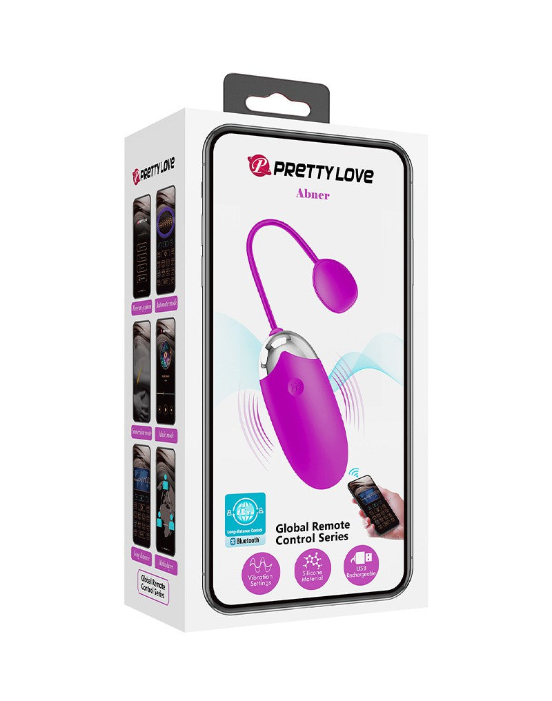 Pretty Love - Abner - Vibrerend Eitje - Met App Control - Roze-Erotiekvoordeel.nl