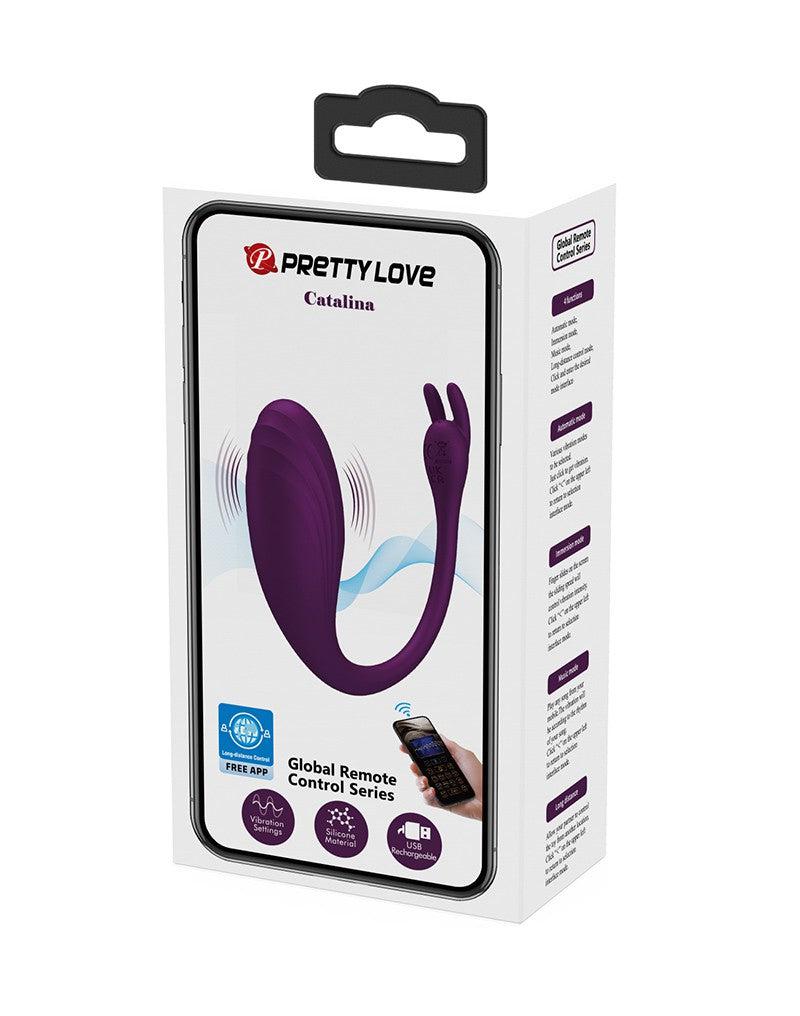 Pretty Love - Catalina - Draagbare Vibrator met App-bediening - Paars-Erotiekvoordeel.nl