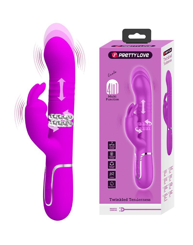 Pretty Love - Coale - Rabbit Vibrator - Dieproze-Erotiekvoordeel.nl