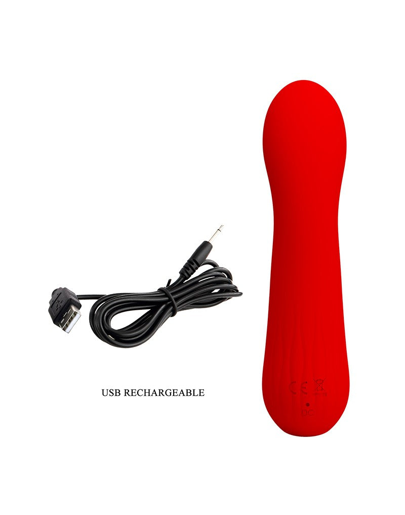 Pretty Love - Faun - Buigzame G-Spot Vibrator - Rood-Erotiekvoordeel.nl