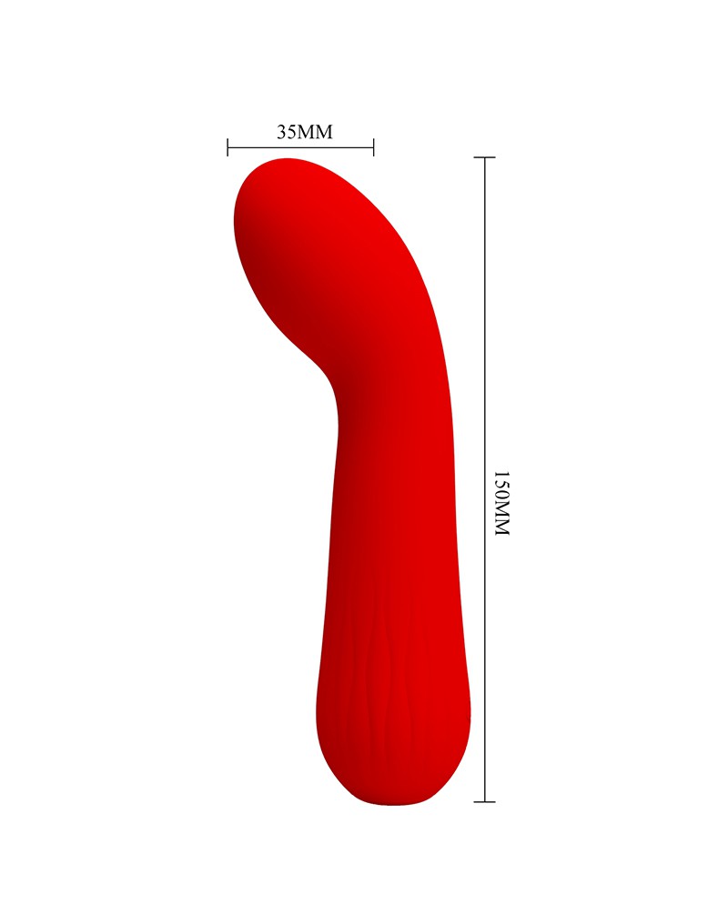 Pretty Love - Faun - Buigzame G-Spot Vibrator - Rood-Erotiekvoordeel.nl