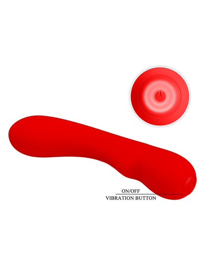 Pretty Love - Matt - G-Spot Vibrator - Flexibele Schacht - 12 Standen - Rood-Erotiekvoordeel.nl